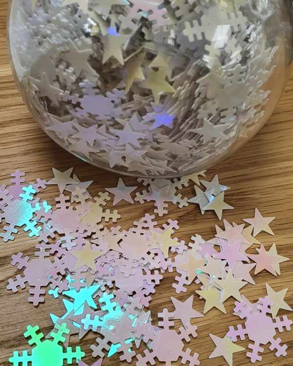 Iridescent Snowflakes